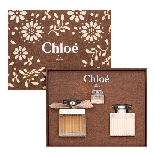 Rinkinys „Chloe“: „Chloe“ kvepalai moterims, 75 ml + „Chloe“ kvepalai moterims, 5 ml *Miniatiūrinis + „Chloe Losjonas kūnui“ visam kūnui, 100 ml