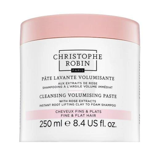 Christophe Robin Cleansing Volumizing Paste With Rose Extracts Valomasis šampūnas pastos pavidalu, pakelia plaukus prie šaknų 250ml