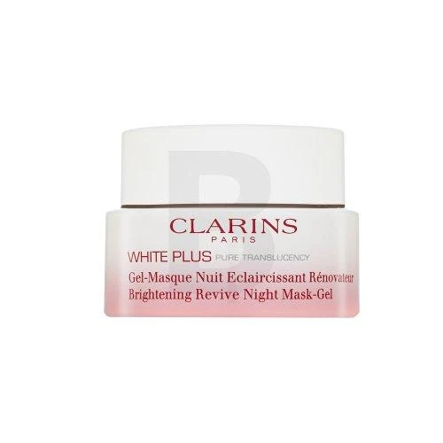 Clarins Baltas Plus Brightening Revive Night Mask-Gel Face Mask moterims, 50 ml