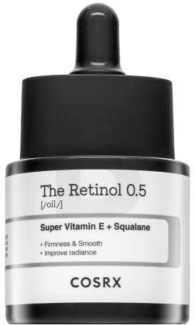 Cosrx Retinol Oil 0.5 Super Vitamin E + Squalane Veido aliejus su retinoliu, 20 ml