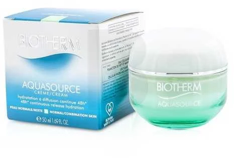Biotherm Aquasource 48H Deep Hydration Jauninamasis Kreminis drėkinamasis kremas normaliai ir mišriai odai, 50 ml