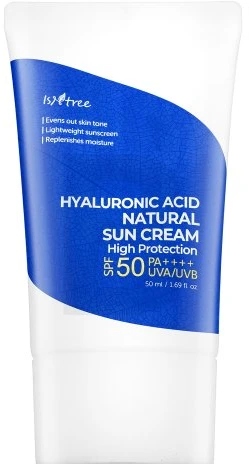 Isntree Hyaluronic Acid Natural Sun Kreminis SPF50+ veido kremas nuo saulės, 50 ml