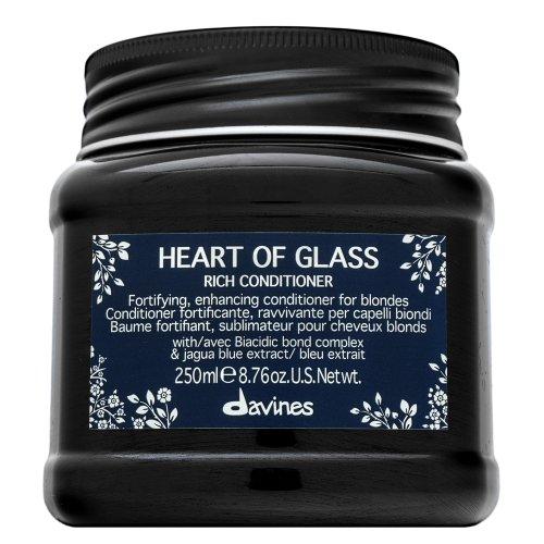 Davines Heart Of Glass Rich Conditioner šviesius plaukus maitinantis kondicionierius, 250 ml