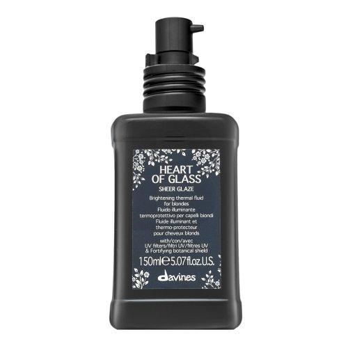 Davines Heart Of Glass Sheer Glaze Brightening Thermal Fluid blizgesys ir apsauga šviesiems plaukams, 150 ml
