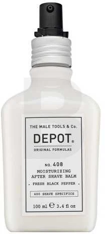 „Depot 400 Shave Specifications No. 408“ drėkinamasis balzamas po skutimosi su šviežiais juodaisiais pipirais, 100 ml