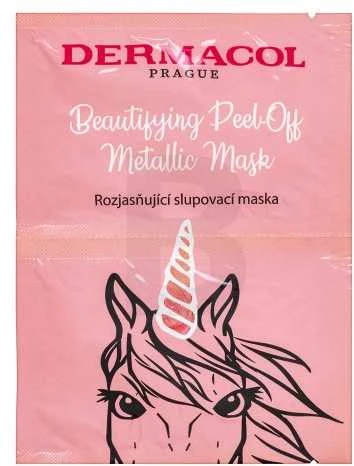Dermacol Beautifying Peel-off Metallic Mask Brightening Face Mask moterims, 15 ml