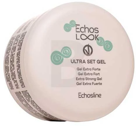 ECHOSLINE Echos LOOK Ultra Set Gel Extra Strong stiprios fiksacijos plaukų formavimo gelis, 200 ml