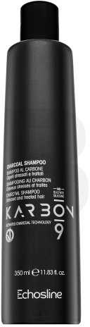 Echosline Karbon 9 Charcoal Šampūnas šampūnas pažeistiems plaukams, 350 ml