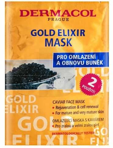 Dermacol Gold Eliksyras Face Mask moterims, 16 ml