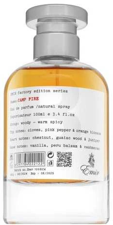 Emir Camp Fire Factory Edition EDP parfumuotas vanduo unisex, 100 ml