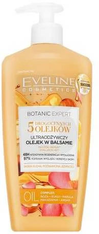 Eveline Cosmetics Eveline Botanic Expert 5 Oils Ultra-maitininantis kūno aliejus su losjonu, 350 ml