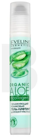 Eveline Cosmetics Eveline Organic Aloe+Collagen Moisturizing Roll On Eye Contour, 15 ml