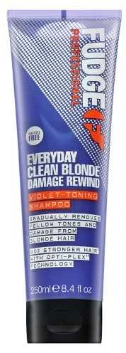 Fudge Professional Clean Skirtas šviesiems plaukams Damage Rewind Everyday Violet-Toning Šampūnas šampūnas šviesiems plaukams, 250 ml