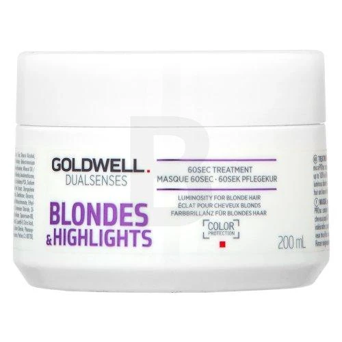 Atkuriamoji plaukų kaukė šviesintiems plaukams Goldwell Blondes &amp; Highlights 60sec Treatment 200ml