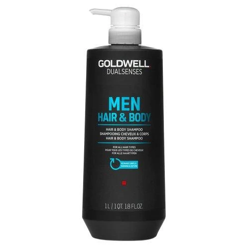 Vyriškas plaukų ir kūno šampūnas Goldwell Men Hair & Body, 1000 ml