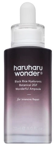HaruHaru Wonder Juodas ryžių hialurono botaninis 2GF nuostabus ampulės odos serumas, 30 ml