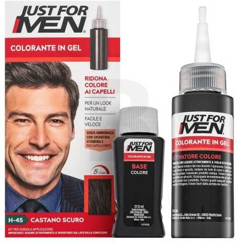 Just For Men Gelinis dažiklis H45 Tamsiai ruda juoda