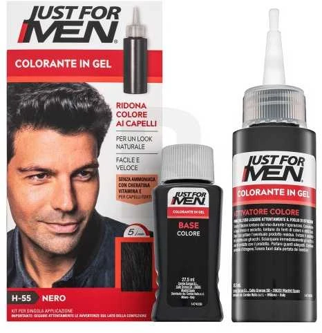 Just For Men H55 juodų plaukų dažų kompleksas