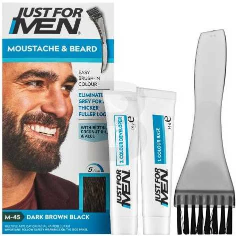 „Just For Men“ ūsų ir barzdos dažai M45 tamsiai rudi