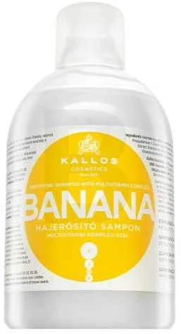 Stiprinamasis šampūnas gyvybę praradusiems plaukams Kallos Banana 1000ml