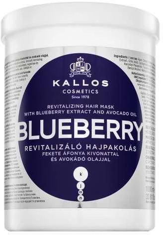 Sausų dažytų plaukų kaukė Kallos BLUEBERRY Revitalizing Hair Mask 1000 ml