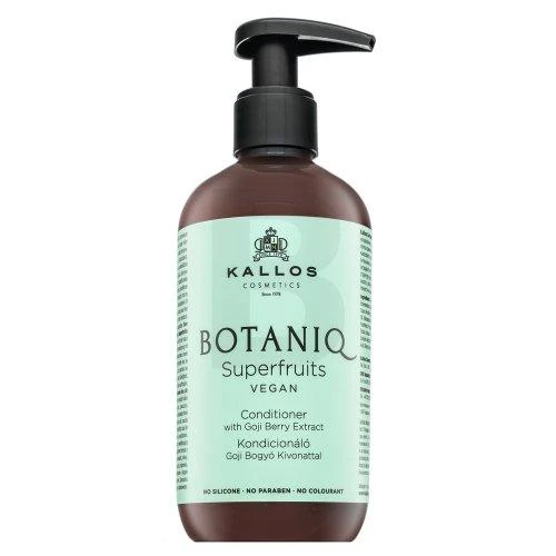 Plaukų kondicionierius be silikonų, parabenų ir dažiklių Kallos BOTANIQ Superfruits Conditioner 300 ml
