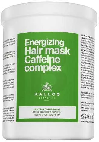 Kallos Cosmetics Caffeine Complex Energizing Hair Mask energizuojanti plaukų kaukė, 1000 ml