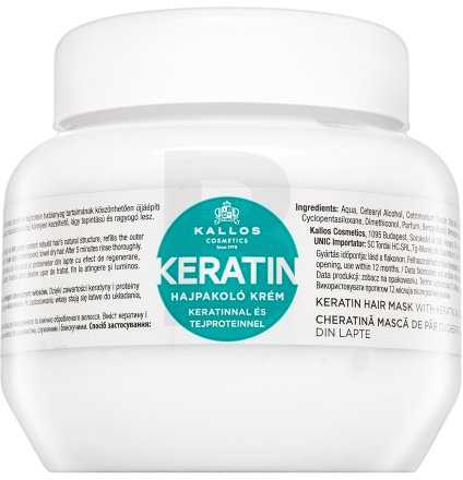 Kallos Cosmetics Keratin Hair Mask moterims, 275 ml