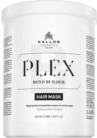 Kallos Cosmetics Plex Bond Builder Hair Mask atkurianti kaukė visų tipų plaukams, 1000 ml