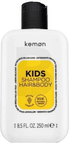 Kemon Kids Šampūnas Hair & Body švelnus plaukų ir kūno prausiklis vaikams, 250 ml