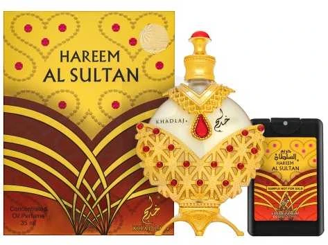 Unisex Khadlaj Hareem Sultan Gold koncentruotas kvepalų aliejus be alkoholio, 35 ml