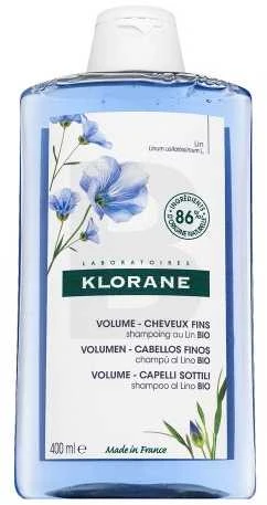 Klorane Volume šampūnas su ekologiškais linų sėmenimis, 400 ml