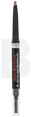 L'Oreal Paris Infaillible Brows 24H antakių užpildymas trikampis Pieštukas 5.23 Auburn