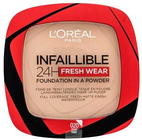 „L'Oréal Paris Infaillible 24H Fresh Wear Foundation In A Powder Makeup“ moterims, 9 g