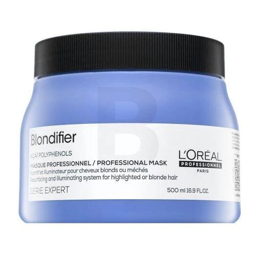 L'Oreal Professionnel Serie Expert Blondifier Acai Polyphenols plaukų kaukė, atkurianti ir skaistinanti odą, 500 ml