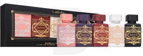 „Lattafa Badee Al Oud“ kolekcijos rinkinys U 5 x 5 ml rinkinys