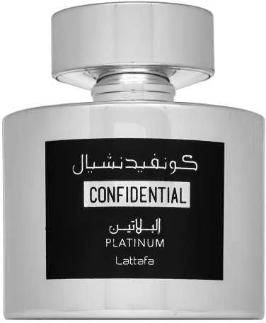 Unisex kvepalai Lattafa Confidential Platinum EDP, 100 ml