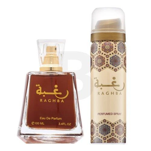 Lattafa Raghba unisex rinkinys (100 ml EDP kvepalai + 50 ml purškiamas dezodorantas)