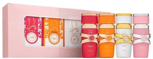 Lattafa Yara Collection Giftset arabiškų kvepalų rinkinys, 4 x 5 ml
