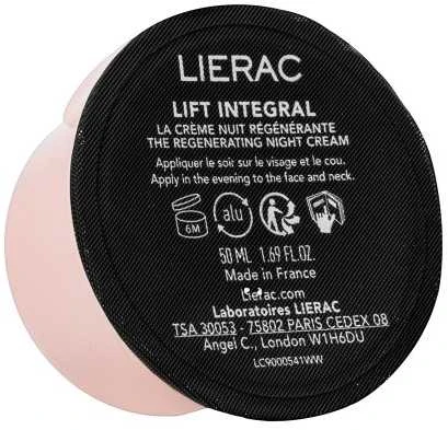 Lierac Paris Lierac Lift Integral The Regenerating Night Kreminis Refill regeneruojančio naktinio veido kremo papildymas, 50 ml