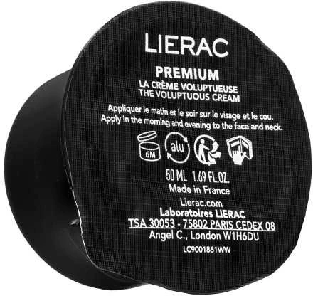 Lierac Premium The Voluptuous Kreminis Refill veido kremo papildymas, 50 ml