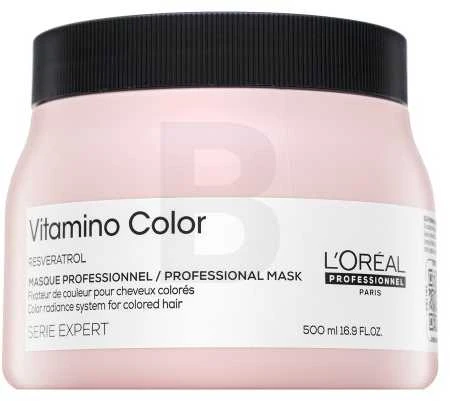 L'Oreal Professionnel Serie Expert Vitamino Color Resveratrol Hair Treatment Kremas Kaukė For Spalvą išsaugantis, 500 ml