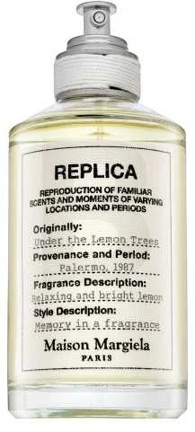 Maison Margiela Replica Under The Lemon Trees EDT tualetinis vanduo Unisex, 100 ml