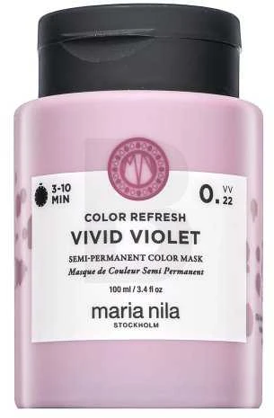 Maria Nila Colour Refresh veganiški plaukų dažai Kreminis kaukė spalvos gaivumui 0.22 Vivid Violet, 100 ml