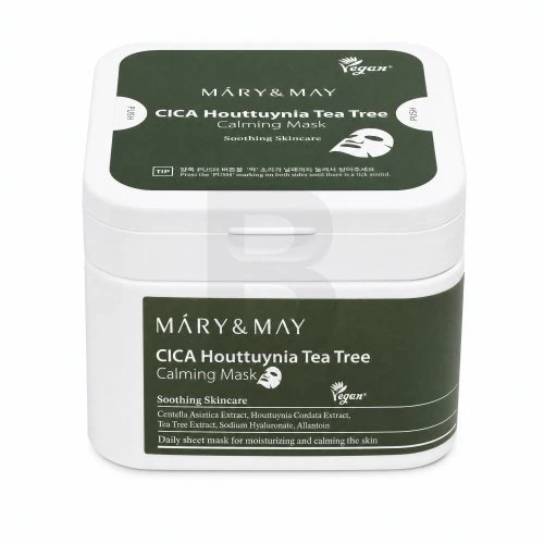 Mary&May Mary & May Cica Houttuynia Tea Tree Calming Mask lakštinė veido kaukė, 400g
