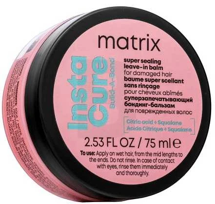 Matrix Instacure Build-A-Bond nenuplaunamas atkuriamasis balzamas pažeistiems plaukams, 75 ml
