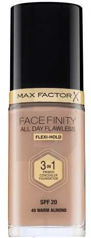 Max Factor Facefinity All Day Flawless Flexi-Hold 3in1 gruntas Maskuoklis Foundation SPF20 45, 30 ml