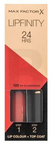 "Max Factor Lipfinity" lūpų dažai 24h 125 So Glamurous 2ml