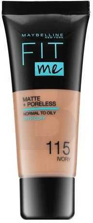 Makiažo pagrindas Maybelline Fit Me Matte+Poreless (115 Ivory) 30ml