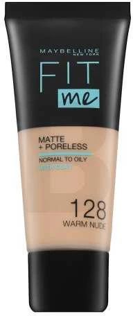 Makiažo pagrindas Maybelline Fit Me Matte+Poreless (128 Warm Nude) 30ml